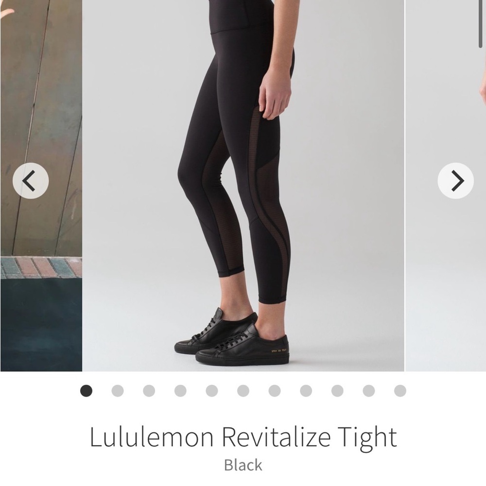 Lululemon Athletica Black Revitalize Tight Leggings